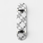 White en Black Mirrored Man HAMbWG Skateboard (Voorkant)