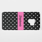 White en Black Polka Dot Pattern Case-Mate Samsung Galaxy Hoesje (Achterkant (horizontaal))