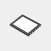 White en Black Polka Dot Pattern Post-it® Notes (Schuin)