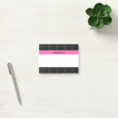 White en Black Polka Dot Pattern Post-it® Notes (Kantoor)