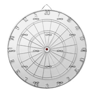 White en Black Simple and Modern Pattern Dartbord
