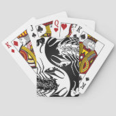 White en Black Yin Yang Scorpions Pokerkaarten (Achterkant)