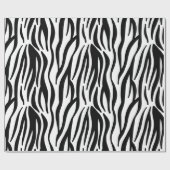 White en Black Zebra Pattern Cadeaupapier (Vlak)
