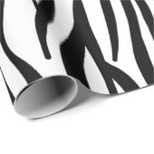 White en Black Zebra Pattern Cadeaupapier (Rol Hoek)