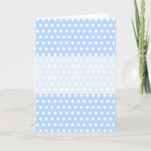 White en Blue Polka Dot Pattern. Spottig. Kaart