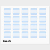 White en Blue Polka Dot Pattern. Spottig. Vierkante Sticker (Vel)