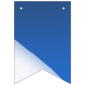 White en Blue Snowboard Birthday Vlaggetjes (Eerste vlag)