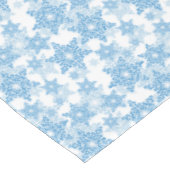 White en Blue Snowflake Seamless Pattern Tafelkleed (Gekanteld)