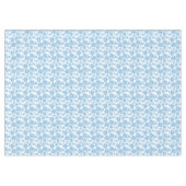 White en Blue Snowflake Seamless Pattern Tafelkleed (Voorkant (Horizontaal))