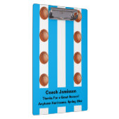 White en Blue Stripe, Basketball Coach Dank je, Klembord (Rechts)