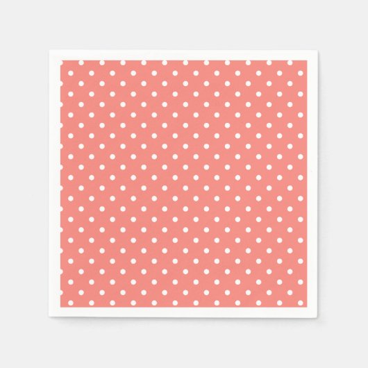 White en Coral Pink Pink Pattern Servet (Voorkant)