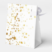 White en Faux Gold Glitter Bedankdoosjes (Achterkant)