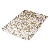 White en Gold Luxury Bath Mat (Gekanteld)