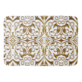 White en Gold Luxury Bath Mat (Voorkant)