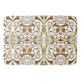 White en Gold Luxury Bath Mat