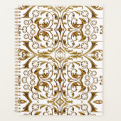 White en Gold Luxury Planner (Voorkant)