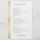 White en Gold Paisley Flyer (Achterkant)