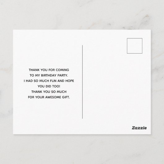 White en Gold Pumpkins Waterverf Hartelijk dank Briefkaart (Achterkant)