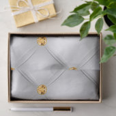 White en Gold Tufted Tissuepapier (Geschenk)