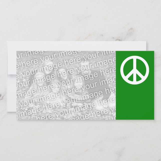 White en Green Peace Symbol (Voorkant)