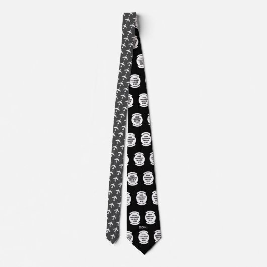 White en Grey KC-135 Pattern Stropdas (Achterkant)