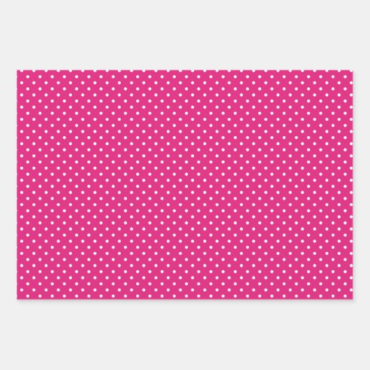 White en Hot Pink Pot Pattern Inpakpapier Vel (Voorkant)