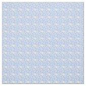 White en Light Blue Floral Stof (Swatch)