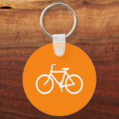 White en Oranje Bike Sleutelhanger (Voorkant)