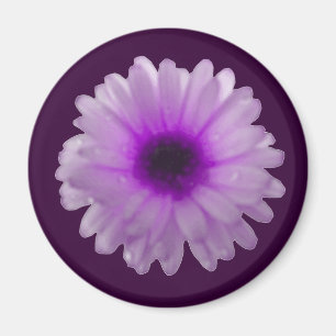 White en Paars Marigold Magnet Magneet