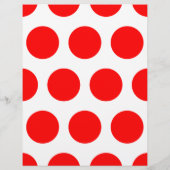 White en Red Polka Dots Flyer (Achterkant)