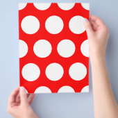 White en Red Polka Dots Flyer (Hand)