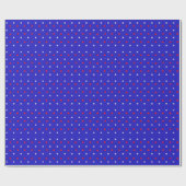 White en Red Stars - Starry Sky Pattern Cadeaupapier (Vlak)