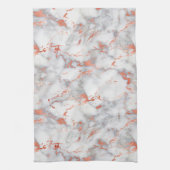 White en Roos Gold Marble 7 Theedoek (Verticaal)