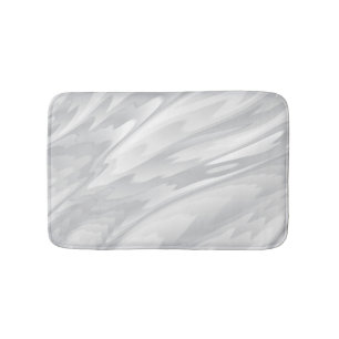 White en Silver Dust Silky Wave Pattern Badmat