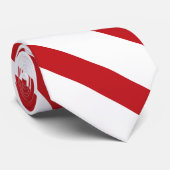 White en Thin Crimson University Stripe Stropdas (Opgerold)