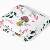 White Enchanted Fairy Forest kwekerij aangepaste n Sherpa Deken