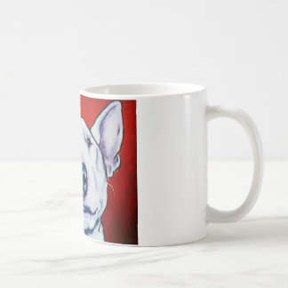 White English Bull Terrier Koffiemok
