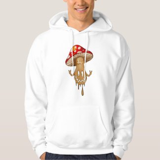 White Eyes Cute Mushroom Hoods Sweatshirt