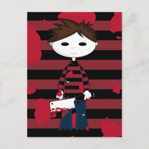 White Face Serial Killer Briefkaart