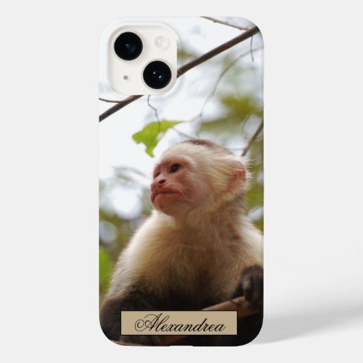 White Faced Capuchin Monkey fotografie Case-Mate iPhone Case (Achterkant)