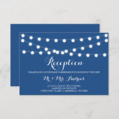 White Fairy Lights | Kaart voor de ontvangst van b (Voorkant / Achterkant)