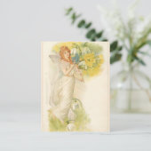 White Fairy met Snowdrops Briefkaart (Staand voorkant)