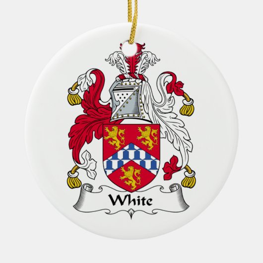 White Family Crest Ornament (Voorkant)