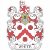White Family Crest Sticker (Voorkant)
