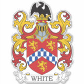 White Family Crest Sticker (Voorkant)