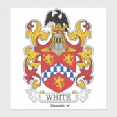 White Family Crest Sticker (Vel)