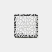 White Fast Food Icons Pattern Post-it® Notes (Voorkant)
