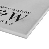 White Faux Marble Snijplank (Hoek)