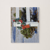 White Fence with a Bow Puzzle Legpuzzel (Verticaal)