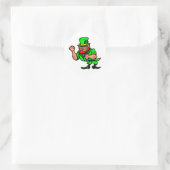White Fighting Irish Man Ronde Sticker (Tas)